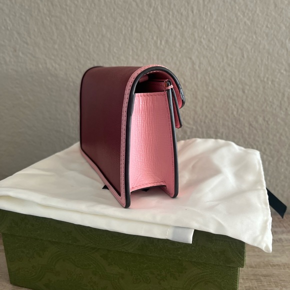 DIONYSUS GG SUPREME SUPER MINI BAG RED & PINK - Picture 10 of 17